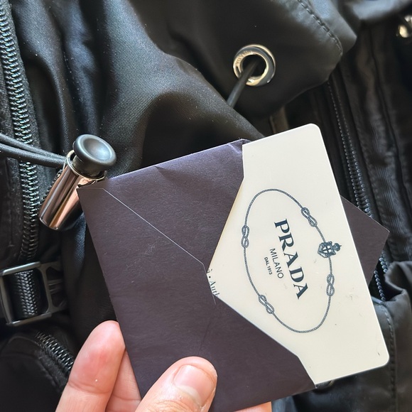 Prada Re-Nylon Black Drawstring Rucksack Backpack - Picture 2 of 5